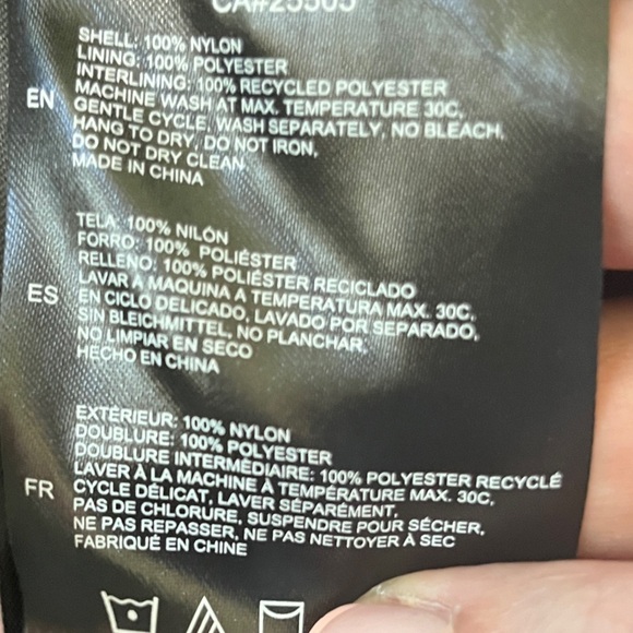 New Noize Cruelty-Free Outerwear Puffer Jacket Grey Plum L Eco Friendly Neutral - Picture 11 of 13